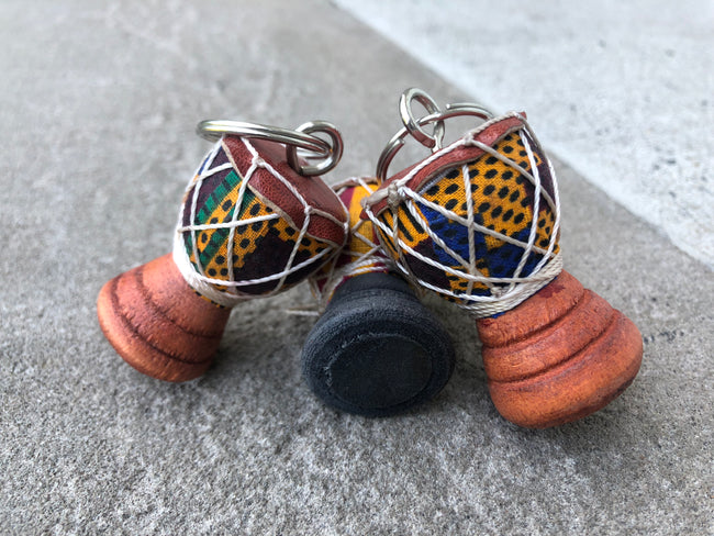 Wooden Drum Key chain